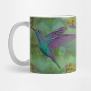 Hummingbird with Flowers Mug